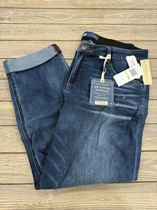 Democracy "Ab"solution Girlfriend Jeans 18W Mold & Hold Slimming Panels Dark Was - Picture 1 of 6