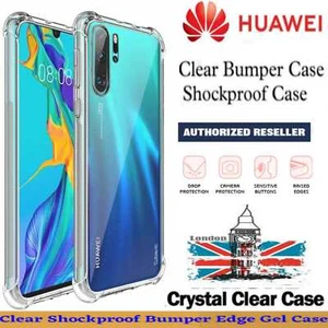 Case For Huawei P30/P20 / P40 Pro / P40 lite CLEAR Gel Shockproof Silicone Cover - Picture 1 of 6