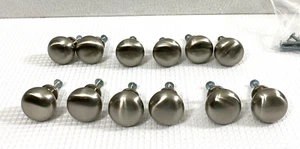 12 Silver Metal Cabinet Knobs Dresser Drawer Door Pull Handles Home Decor - Picture 1 of 9