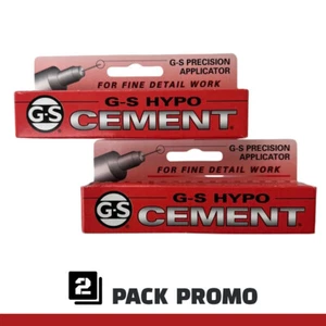 2-PACK: G-S Hypo Cement Adhesive for Plastic, Fibers, Stones, Pearls, Ceramics - Bild 1 von 7