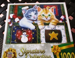 1,000 Piece Jenny Newland Art Puzzle" Tucked Away" 26.75" x 19.75" MasterPieces - Picture 1 of 5
