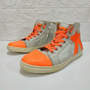 Scarpe sneakers stringate MAA' fatte a mano in Spagna taglia 4,5 euro 37 alte in pelle con zip - Foto 1 di 12