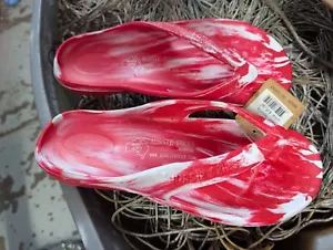 AUSSIE SOULS SUOLE INFRADITO STELLE MARINE - 39-8, 38-7, 37-6, 5 ROSSO E BIANCO - Foto 1 di 3