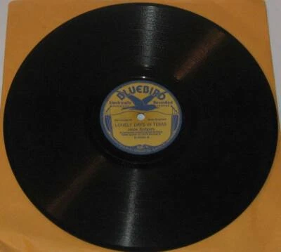 Jesse Rodgers Bluebird B-5958 Lonely Days in Texas /Down in the Hills Jimmie  - Image 1 of 2