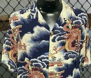 sun surf aloha shirt rayon crepe - Picture 1 of 6