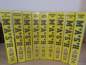 VHS M*A*S*H Seasons 1-9 Original Complete Collector's Editions. Rare VGC - Picture 1 of 2
