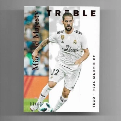 2018-19 Panini Treble Soccer Midfield Majesty Card : Isco #03/49 - Image 1 of 2