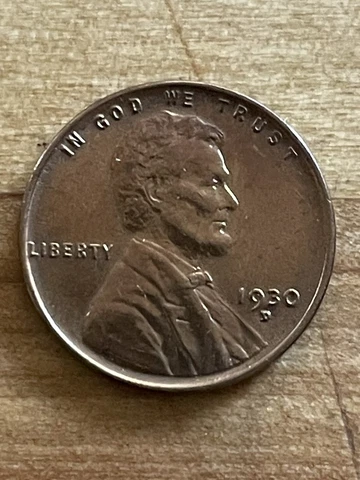 1930-D Lincoln Wheat Cent Gem Struck On Defective PLANCHET High Grade BU 1 Cent Cover
