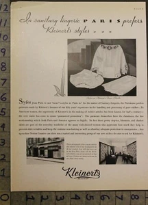 1929 KLEINERTS WOMEN FASHION SANITARY LINGERIE PARIS RUBBER PANTIES AD 28806 - Picture 1 of 1