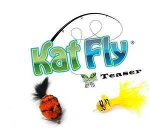  Cat Toy Wand Refill - Mouse and clownfish Kat Fly®  Teaser Set  - Picture 1 of 3