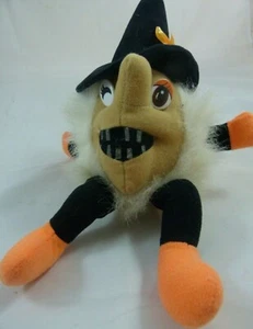 Juguete de peluche vintage NANCO Humpty Dumpty Shelf Sitter Halloween bruja - Imagen 1 de 5