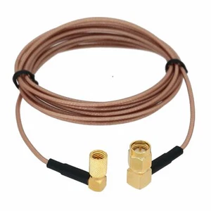 10-32 Microdot RA to SMA 90° RG178 Cable 6"~10M for TOFD NDT GE Accelerometer - Picture 1 of 3
