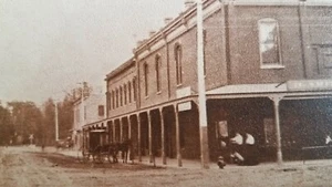 Cartolina d'epoca Pleasanton California Neal Street foto carrozza cavalli 1900 - Foto 1 di 3