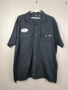 Dickies Shirt echte Arbeitskleidung Herren Größe 2XL schwarz geknöpft GUC - Bild 1 von 11