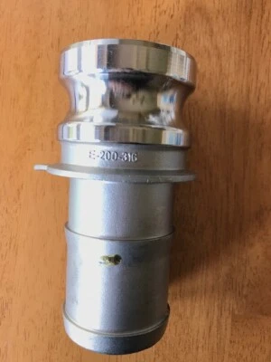 Dixon E-200-316-2" STAINLESS STEEL COUPLING Hose X Quick Disconnect NEW - Image 1 of 4