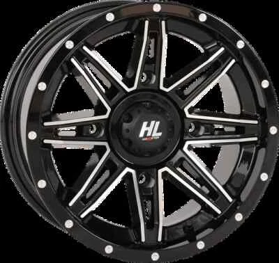 Rueda HL22 negro brillante mecanizada 14x7 4/156 4+3 +10 mm Arctic Cat Wildcat XX 20-22 Foto 1 de 4