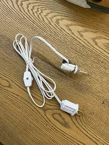 Dept 56 & Lemax Compatible Warm LED Light Cord Holiday Village 6’ W/Switch - New - Picture 1 of 5