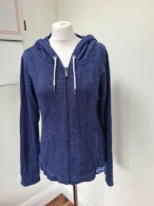 Bench Fleece Jacket Size 12/14 Navy Blue Very Soft Hood Good Condition - Picture 1 of 9