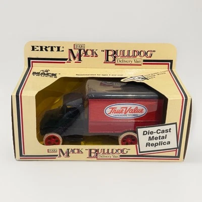 Ertl True Value 1926 年 Mack Bulldog Delivery Van #1362 银行 NOS 压铸 — 第 1/4 张图片