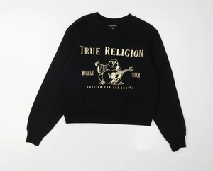 Sudadera pulóver True Religion 2XS negra para mujer - Imagen 1 de 12