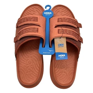 HOKA ORA Luxe Sandals Mens Size 14 Sun Baked Baked Clay Recovery Slide 1134150 - Picture 1 of 9