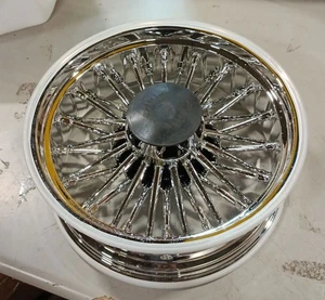 16x5.5 Fat King Spoke Wheel Rear for Harley Dyna Fat Bob FXDB Wide Glide FXDWG - Picture 1 of 13