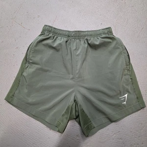 Gymshark Shorts Mens Small Green Workout Athletic Mesh Lightweight Training - Picture 1 of 8