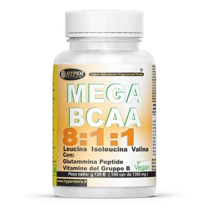 Aminoacidi Ramificati BCAA 8 1 1 HYPER Con Glutammina Peptide E Vitamine Gruppo - Imagen 1 de 12
