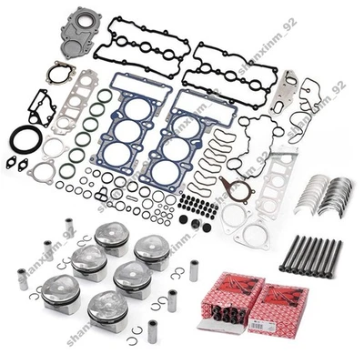 Rebuilding Overhaul Pistons Kit STD For Audi A4 A5 B8 A6 C6 Q5 CALA CALB 3.2 FSI - Image 1 of 4