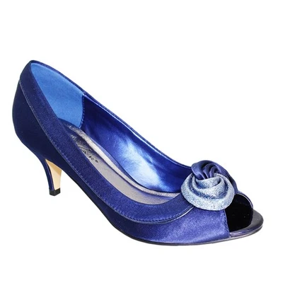 Lunar Womens/Ladies Ripley Satin Court Shoes (GS272) - Image 1 of 4