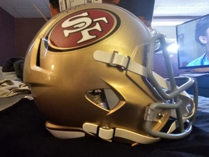 49ers Christian McCaffrey authentisch signierter Full Size Speed Rep Helm Fanatiker - Bild 1 von 7