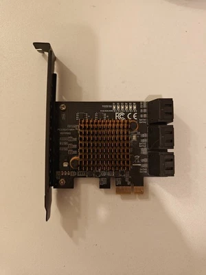 PCI-E To 6 Ports SATA 3.0 Controller Expansion Card Adapter 6Gbps For PC Hub  - Image 1 of 3