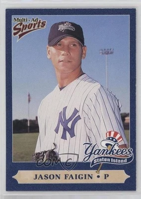 1999 Multi-Ad Sports Staten Island Yankees Jason Faigin #8 - Image 1 of 2