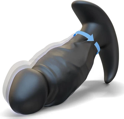 Juguetes Sexuales Plug Anal para Hombres Mujeres, Consolador Anal Giratorio 360° Vibrador Butt Plug  Foto 1 de 4