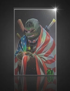 1/1 Last Ronin Last PATRIOT TNMNT HOOD HOMAGE Holofoil Rainbow Virgin COMIC!  - Picture 1 of 7