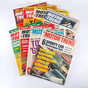 Motor Trend Magazine Lot 1968–69 (8 Issues) Mustang Camaro Firebird Charger GTO - Picture 1 of 11