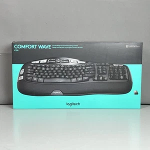 Logitech K350, 920-001996 Comfort Wave Wireless Keyboard, Black New - Picture 1 of 15