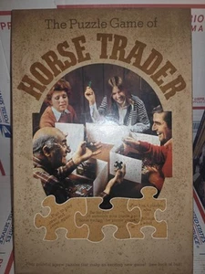 Vintage Springbok THE PUZZLE GAME OF HORSE TRADER Hallmark MISSING ONE PIECE - Picture 1 of 6
