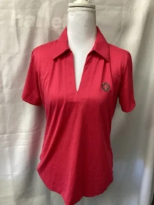 Muirfield Village Golfschläger rosa besticktes Shirt Ladies Women’s MEDIUM V-Ausschnitt - Bild 1 von 5