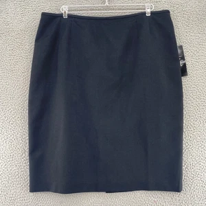 Le Suit Skirt Womens 18 Plus Black Below Knee Straight Pencil Office Career NWT - Picture 1 of 12