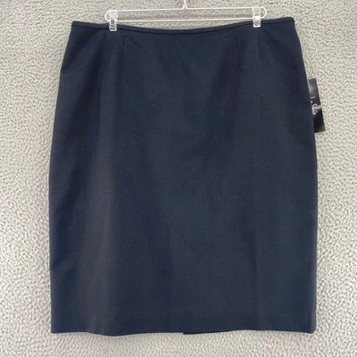Le Suit Skirt Womens 18 Plus Black Below Knee Straight Pencil Office Career NWT - Image 1 of 4
