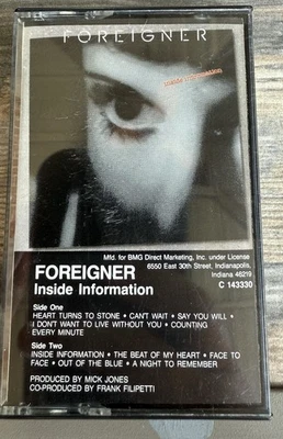 Foreigner: Inside Information (1987) Cassette Tape - Image 1 of 2