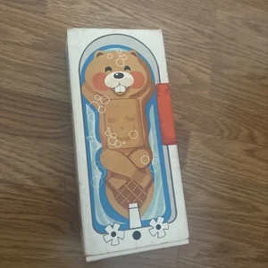 Jabonero flotador vintage AVON BARNEY BEAVER con jabonera nuevo en caja - Imagen 1 de 2