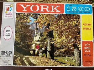 Vintage York Ramsau Germany 1500+ Teile Puzzle 2 fehlende Teile schwierig - Bild 1 von 3