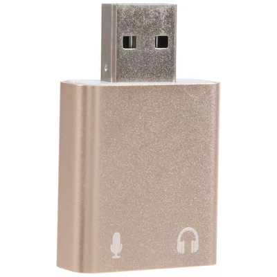USB Soundkarte 7.1 extern USB auf Klinke 3,5 mm Kopfhörer Adapter Stereo1068 - Bild 1 von 4