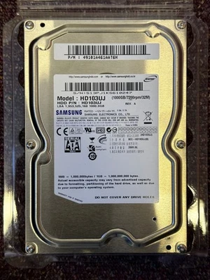 Hard Drive SAMSUNG 1TB Spinpoint F1 HD103UJ 32MB 7200 RPM SATA II 3.5'' Inch - Image 1 of 2