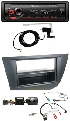 Pioneer DAB USB Lenkrad Bluetooth Autoradio für Seat Leon 2005-2010 schwarz - Bild 1 von 4