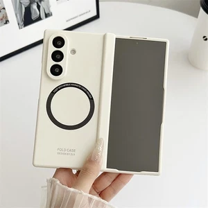 Phone Case For Smausng Galaxy Z Fold7 Fold6 Fold5 Magnetic Hard Folding Cover - Picture 1 of 15