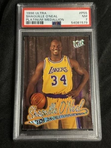 1996 Ultra Shaquille O'Neal #P55 Platinum Medallion PSA 7 - Picture 1 of 2
