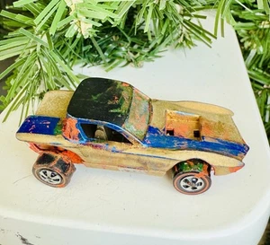 Hot Wheels Redline 1968 Python US Blue w/ Tan Interior Kid Paint Original Car - Picture 1 of 5